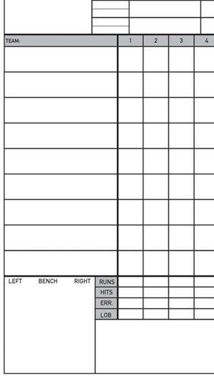 Sportscaster Life's Baseball Scorebook